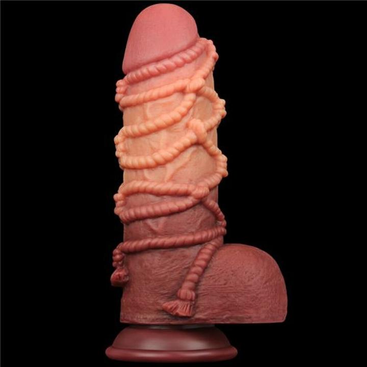 Image du produit Lovetoy Gode extrême avec motif de corde 24 cm