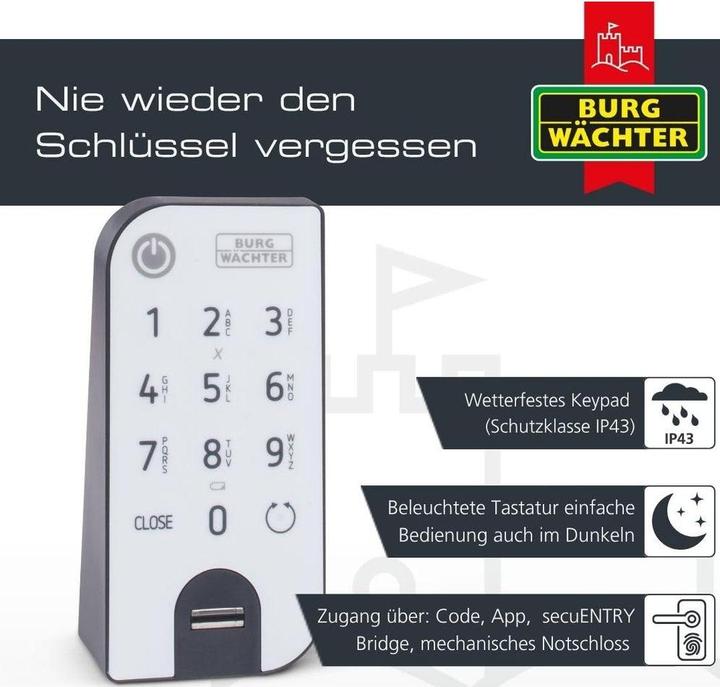 Produktbild Burg Wächter Türschloss EU-Version (Smartphone)