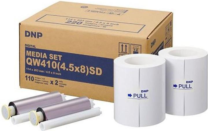Actual product image DNP QW 410 Media Kit 11x20 cm SD 2x 110 sheets