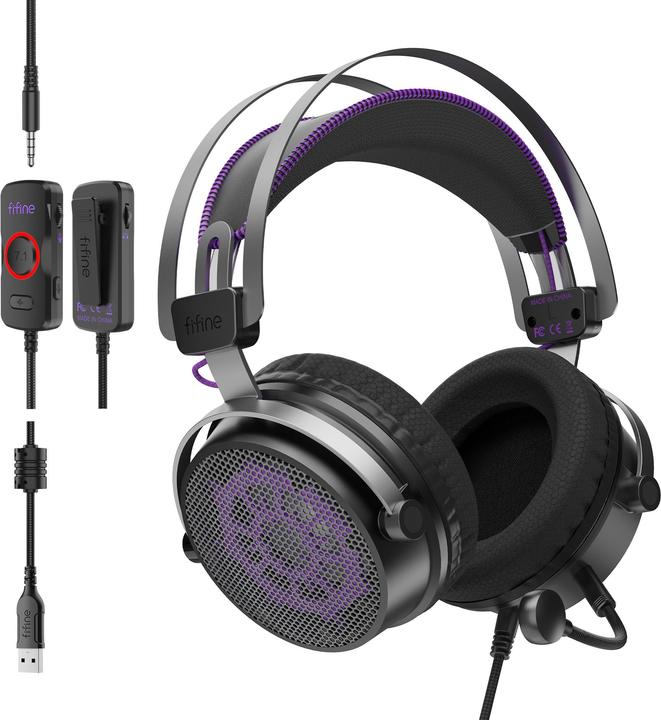 Fifine H18V Gaming-Headset kabelgebunden USB + 3,5 mm (Cable)