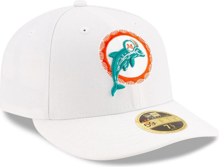 Actual product image New Era 59Fifty Low Profile Retro Miami Dolphins (7 1/8)