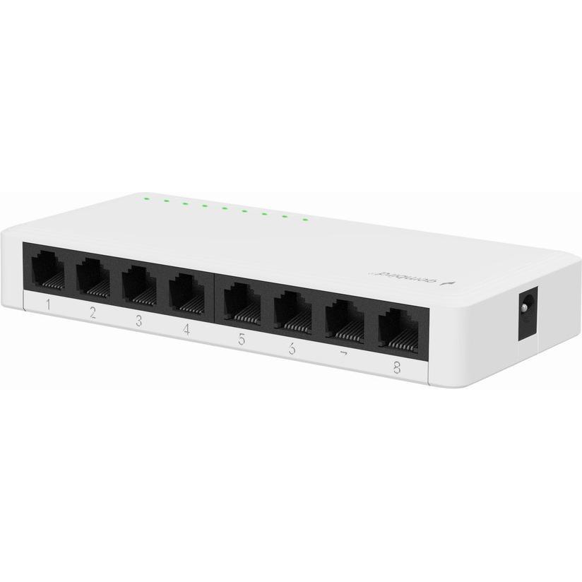 Gembird 5-Port Gigabt LAN-Switch (8 Ports), Netzwerk Switch, Weiss