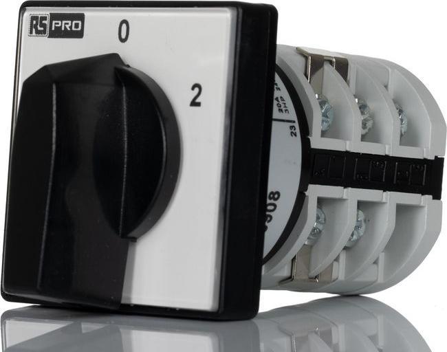 RS PRO Commutateur d'inversion de phase, 3 contact