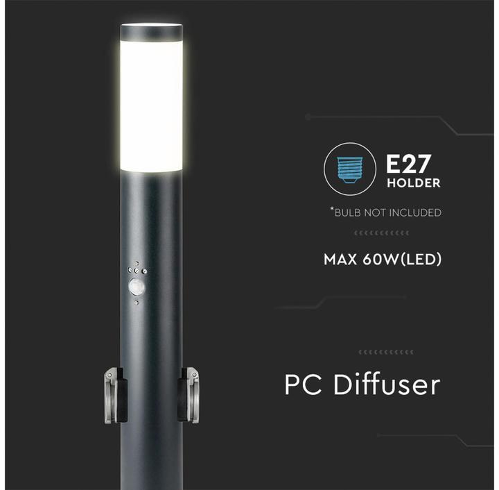 Produktbild V-TAC Poller-Aussenleuchte (E27, IP44)