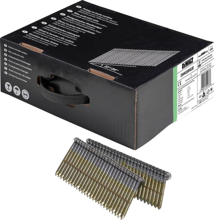 Image du produit DeWalt Clou en bande 34Gr. anneau 63mm 2200pcs