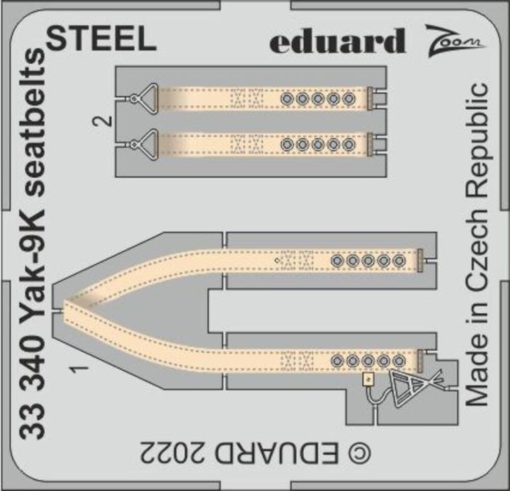Produktbild Eduard Yak-9K seatbelts STEEL for ICM