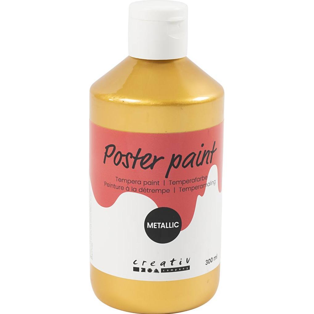 Creativ Company, Colore + Vernice per fai da te, Poster paint Metallic