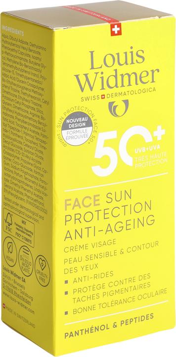 Immagine prodotto Widmer Louis Face Sun Protection Anti-Aging LSF50+ parfumiert 50 ml (Crema solare viso, SPF 50+, 50 ml)