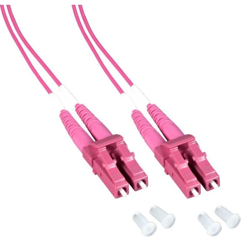 Techly Glasfaserkabel, 0,5 m, LC, InfiniBand, Om412-LCLC-005T (0.50 m), Cavo di rete