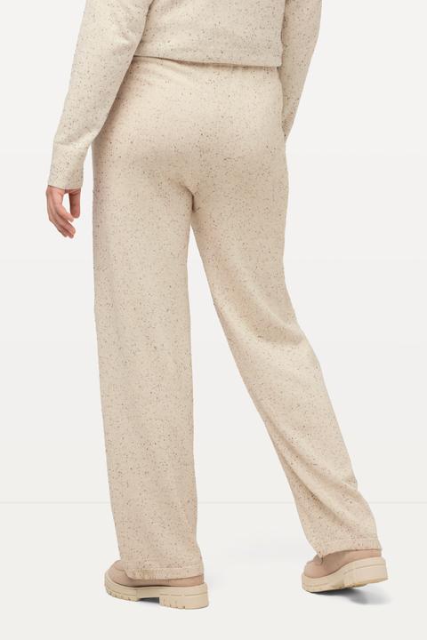 Immagine prodotto Ulla Popken Pantaloni di maglia modello Rose in cotone biologico con taglio della gamba ampio e cintura elastica (58, 62)