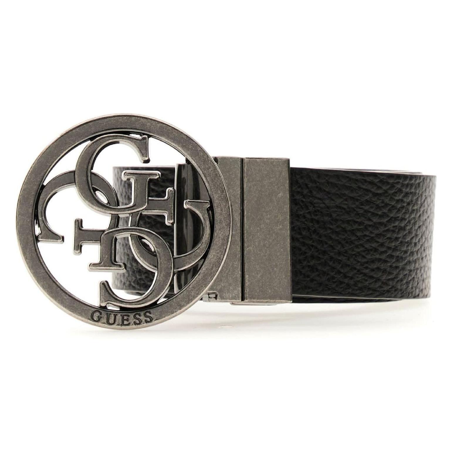 Guess, Damen, Gürtel, Milano Adjustable And Reversible Belt H35, Schwarz, Grau