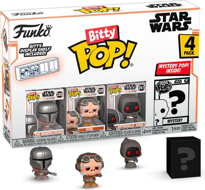 Actual product image Funko Bitty POP! Mandalorian - The Mandalorian™, Bitty Pop! Kuiil™, Bitty Pop! Offworld Jawa™, und e
