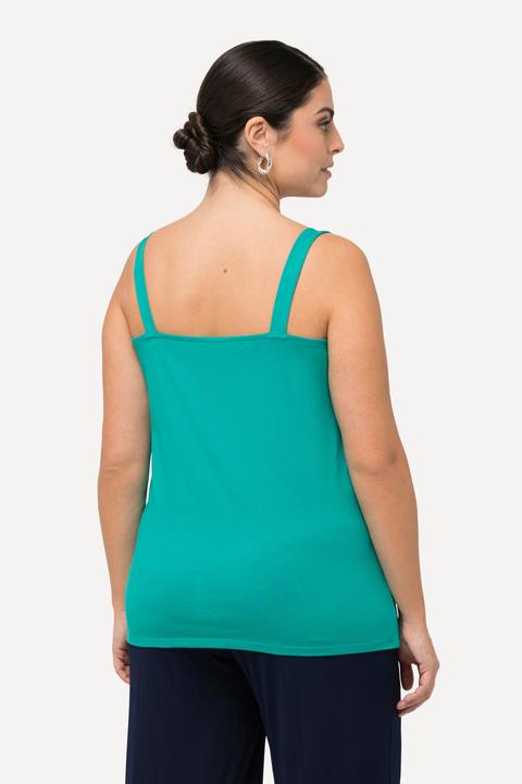 Immagine prodotto Ulla Popken Top classico dal taglio smanicato con davanti doppio e scollo rotondo (54)