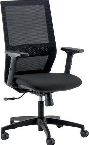Markenlos Theo office chair synchronised mechanism mesh fabric 3D armrests black 120 kg (42 - 55 cm)