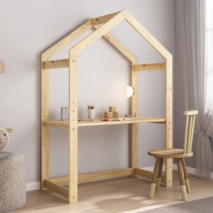 Image du produit IDIMEX Kinderschreibtisch LIA höhenverstellbar - Weiss