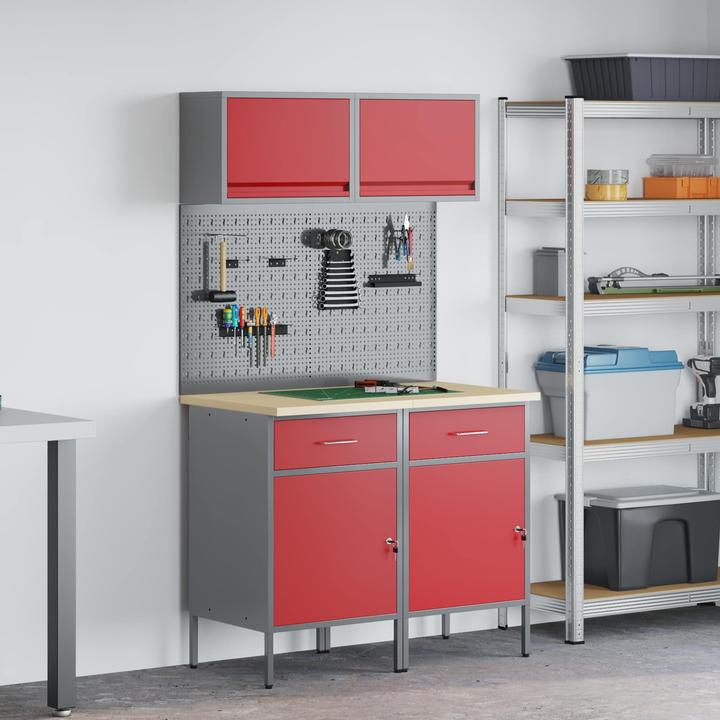 Produktbild vidaXL Werkstattschrank (55 cm, 200 cm)
