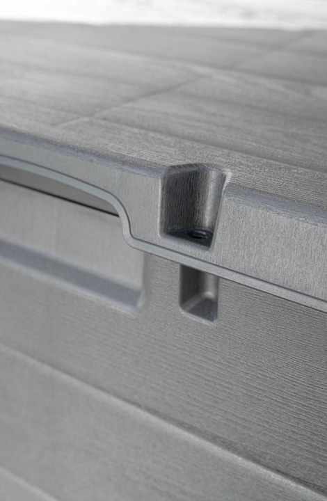 Produktbild Inda-Exclusiv XL Auflagenbox Sitzbank 2 Personen Kunststoff Anthrazit 340L