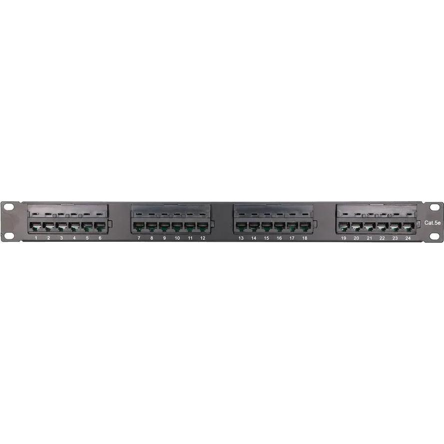 Thumbnail - Extralink CAT5E UTP Patchpanel 24 port, Server Zubehör, Schwarz