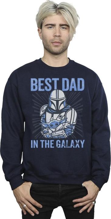 Produktbild Star Wars Mandalorian Best Dad Galaxy Sweatshirt (S)