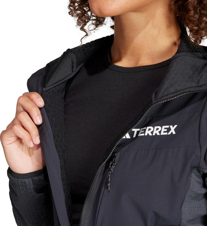 Immagine prodotto adidas Pile antivento con cappuccio Terrex Techrock da donna (L)