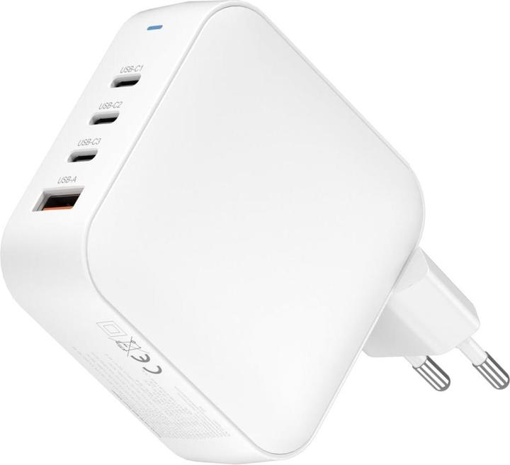 Image du produit FoneKit GaN PD 165W Power Adapter, USB-A + 3 x USB-C, white (165 W, 4 ports)