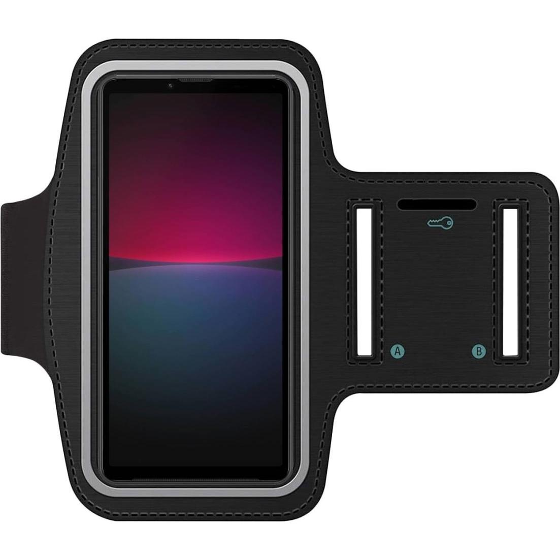SmartFitness Sony Xperia 10 IV Handy Sport Armband, Smartphone Sportarmband, Schwarz
