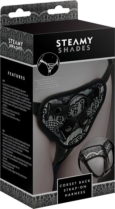 Image du produit Steamy Shades Corset Back Strap On Harness