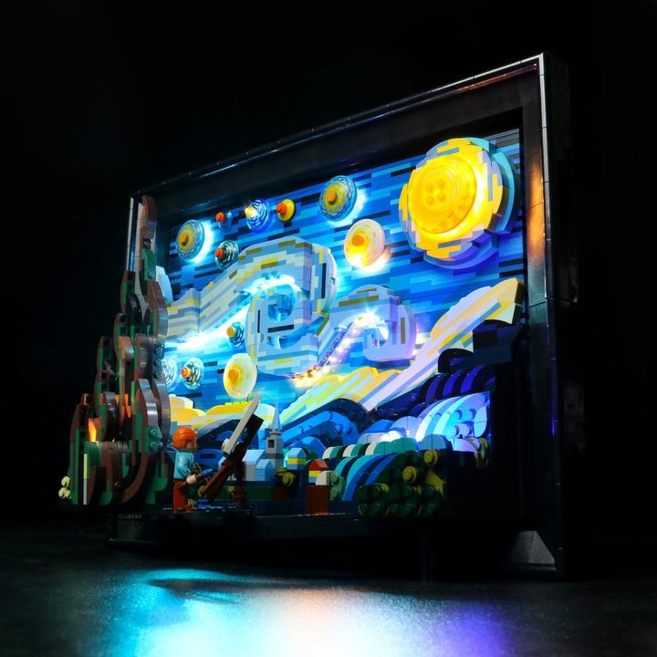 Immagine prodotto BrickBling Set di luci LED per LEGO Vincent van Gogh - La notte stellata