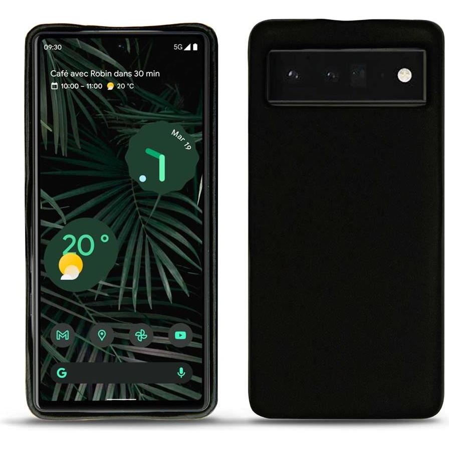 Noreve Lederschutzhülle (Google Pixel 6 Pro), Smartphone Hülle, Schwarz