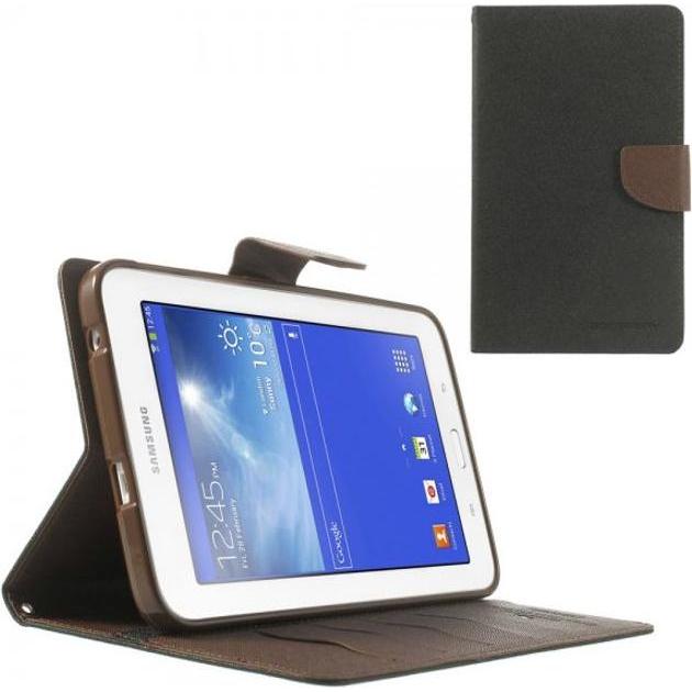 Thumbnail - Goospery Fancy Diary Series (Galaxy Tab 3 7.0 Lite (2013)), Tablet Hülle, Schwarz, Braun