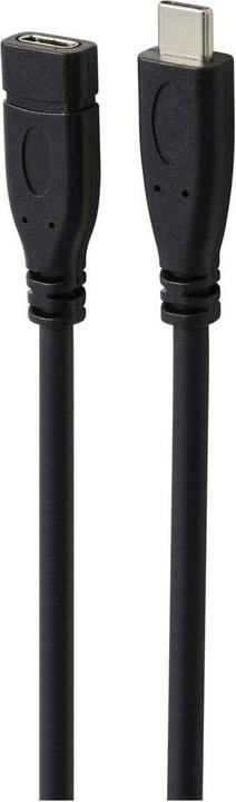 Produktbild Renkforce USB-Kabel USB 3.2 Gen1 USB-C® Stecker, USB-C® Buchse 1.00 m Schwarz R (1 m, USB 3.2 Gen 1, 4.50 W)