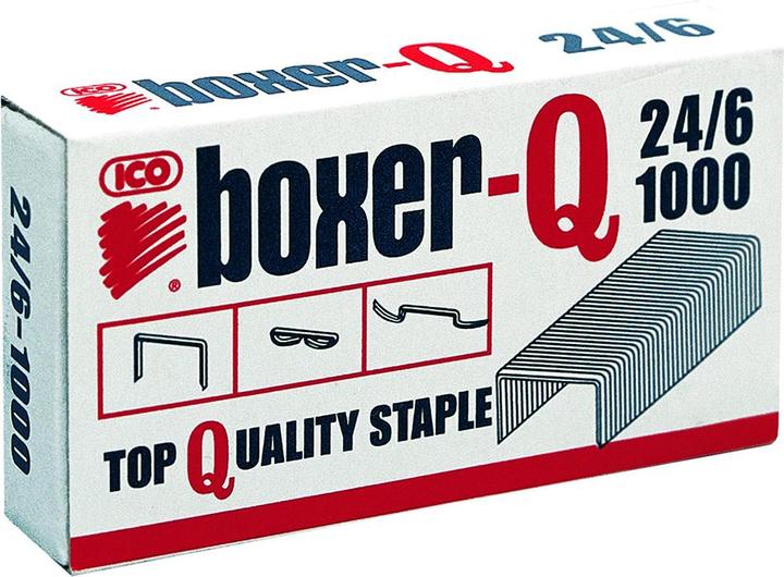 Ico Klammern Boxer, 24/6, verzinkt, 1000 Stck (1000x)