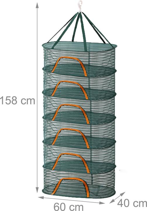 Produktbild Relaxdays Faltbares Trockennetz Oval