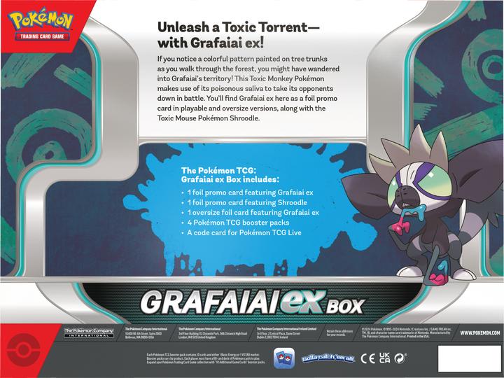 Actual product image Pokémon TCG - Grafaiai ex Box (English, Box Set & Collection)