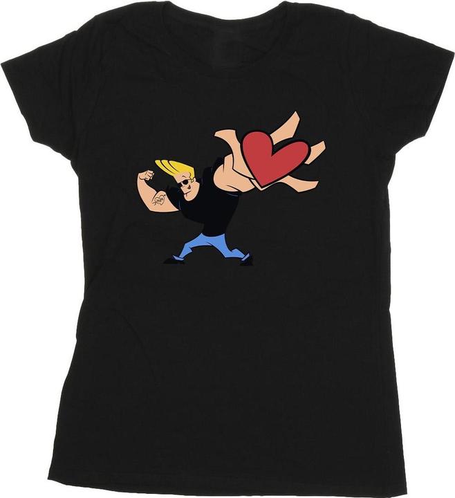 Actual product image Johnny Bravo Womens/Ladies Heart Present Cotton T-Shirt (M)