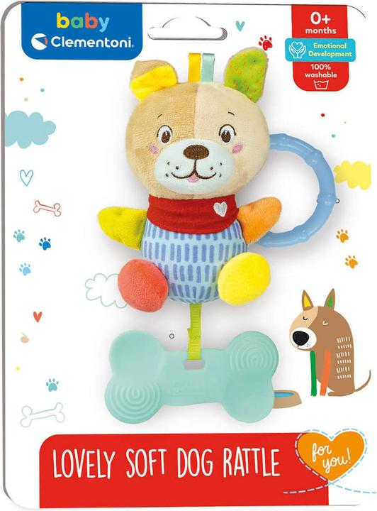Image du produit Clementoni Bébé - chien en peluche hochet