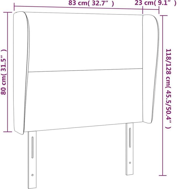 Actual product image vidaXL Franya (83 x 23 x 128 cm)