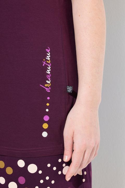 Produktbild Ulla Popken Pyjama, Punkte, V-Ausschnitt, Langarm, Taschen (56)