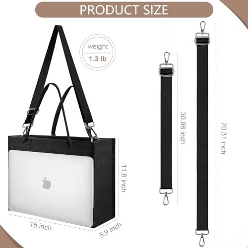 Immagine prodotto Only-Bags.Store Borsa tote in tela, borsa shopper grande da viaggio, borsa da lavoro con tracolla e