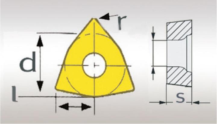 Actual product image Optimum Carbide replacement inserts ISO TCMT110204