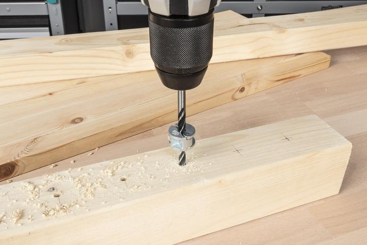 Actual product image wolfcraft wolfcraft 1 Univ.-Tiefenstopp-Set 3-tlg. ø6,8,10mm (6, 8, 10 mm)
