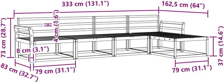 Produktbild vidaXL Gartenmöbel