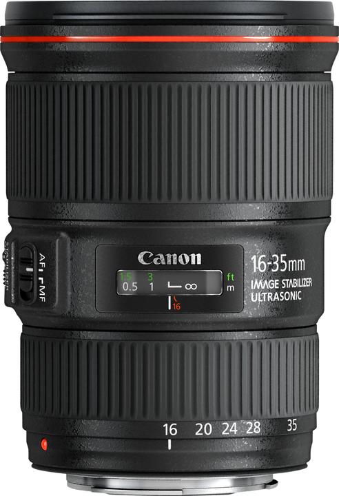 Productafbeelding Canon EF 16-35mm / 4.0 L IS USM Invoer (Canon EF, APS-C / DX)