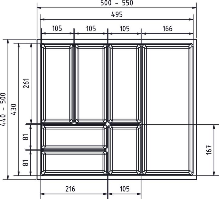 Immagine prodotto Werkstarck Vassoio di posate Basic