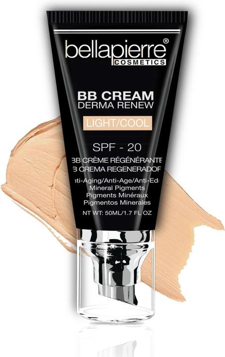 Bellapierre Cosmetics Bellapierre BB Cream SPF 20 Concealer Foundation Moisturizer Non-Toxic Paraben Free Pump Top Applica