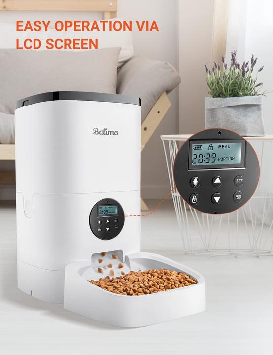 Actual product image Balimo 4L Automatic Feeder White