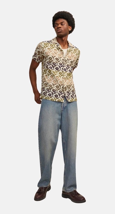 Image du produit Jack & Jones Jprbluflores Print Shirt S/S Ln (L)