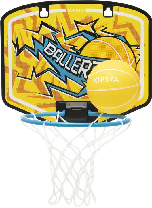 Kipsta Mini Basketballkorb - SK100 gelb/blau