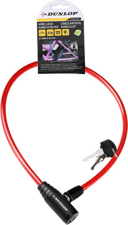 Actual product image Dunlop Cable, anti-theft device for a bicycle (Raudon)