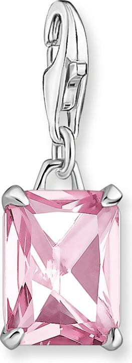 Thomas Sabo Charm-Anhänger Pinker Stein Silber (925er Silber)